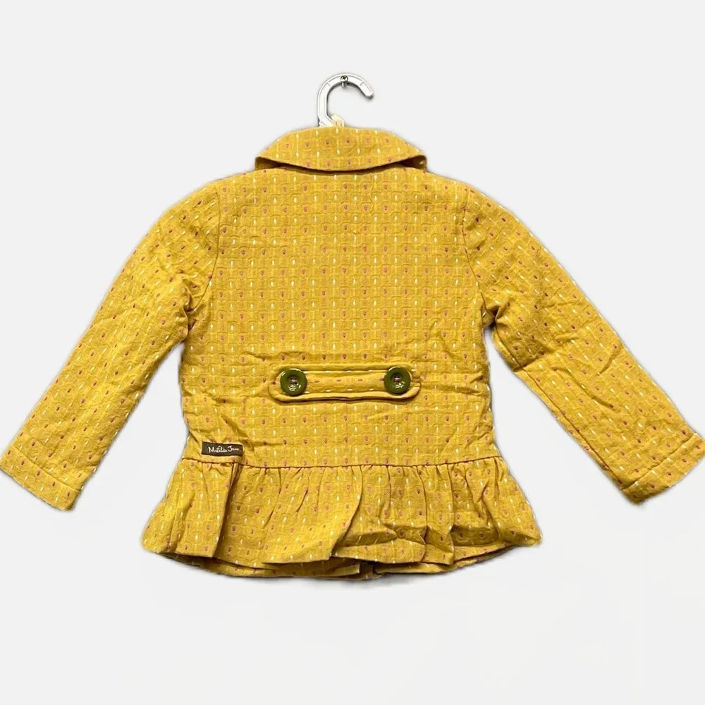 NWT! Matilda Jane Clothing Yellow‎ Going Easy Jacket - Girls - Size 4